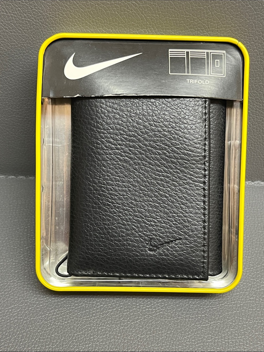 Nike Trifold Wallet Black pebble leather